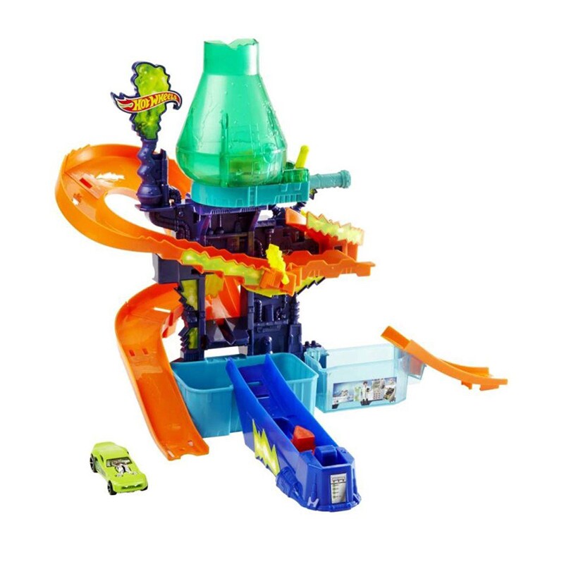 Conjunto E Ve Culo Hot Wheels City Lab Esta O Cient Fica Muda De Cor Mattel