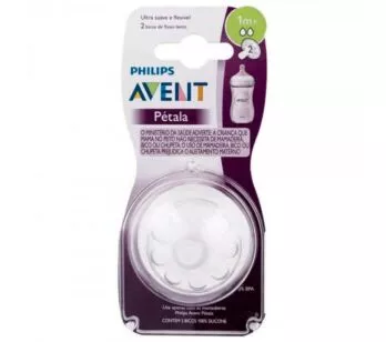 Kit 2 Bicos de Mamadeiras - N2 - Anticólica - Pétala - Philips Avent