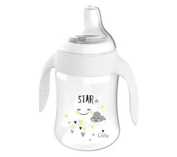 Copo Antivazamento com Alça - Star - 250ml - Kinddy - Neutro - Lolly