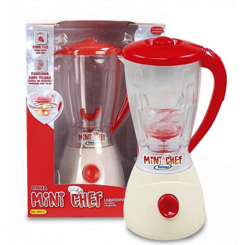 Liquidificador de brinquedo que bate de verdade