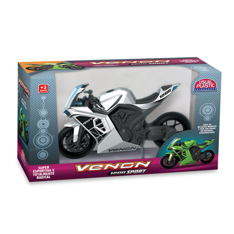 Brinquedo Infantil Menino Moto De Corrida Venon 1200 Sport