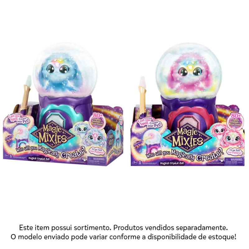 Bola de Cristal com Pelúcia Interativa - Magic Mixies - Rosa - Com Luz e  Som - Candide - superlegalbrinquedos