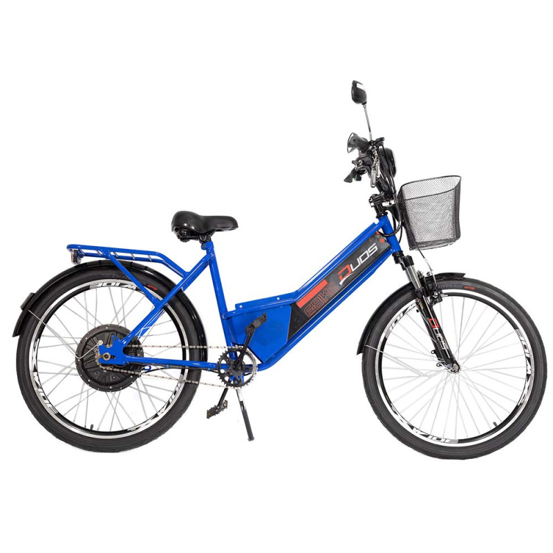 Bicicleta El trica Confort 800w Lithium Azul Duos Bikes