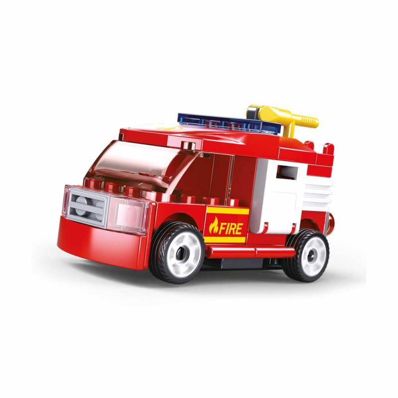 Carro de bombeiros com 4 lugares e rotação de jogo em fibra de