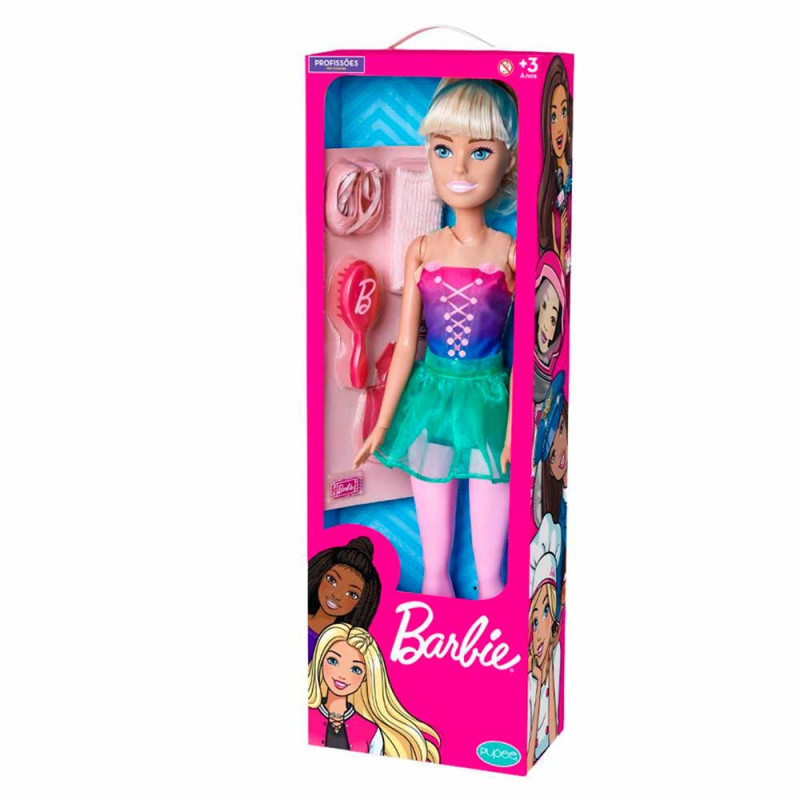 Boneca Articulada - 70 cm - Barbie Profissões - Bailarina - Pupee