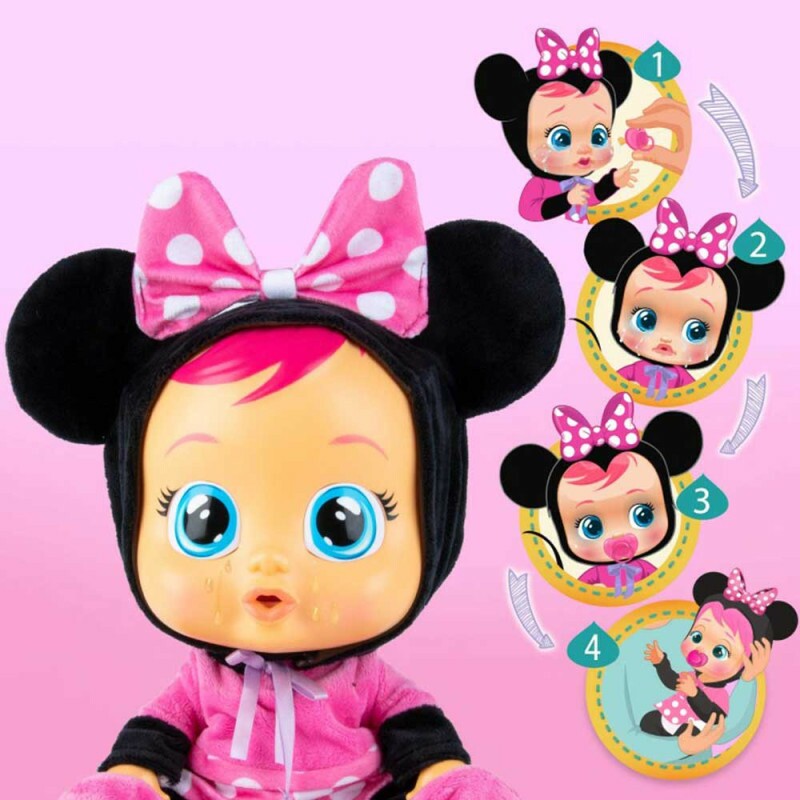 Boneca que Chora - Cry Babies - Disney - Minnie Mouse - Multikids