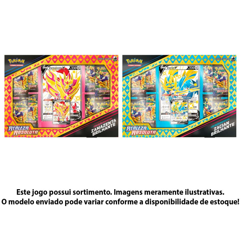 Box Pikachu VMAX Realeza Absoluta COPAG Original 8 Booster Carta