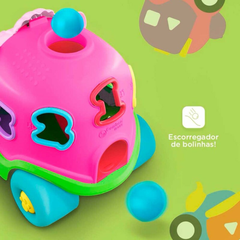 Carrinho Babycar Didático - Números Para Encaixar GGB Plast