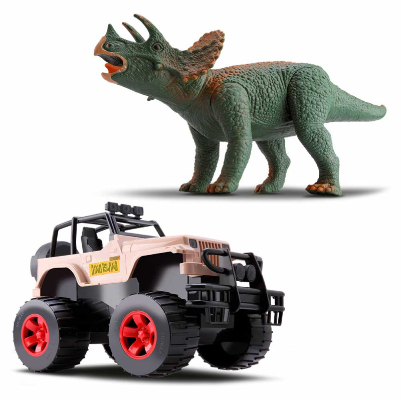 Dino Island Adventure Estegossauro com Jeep e Quadriciclo – Silmar  Brinquedos – Lukat
