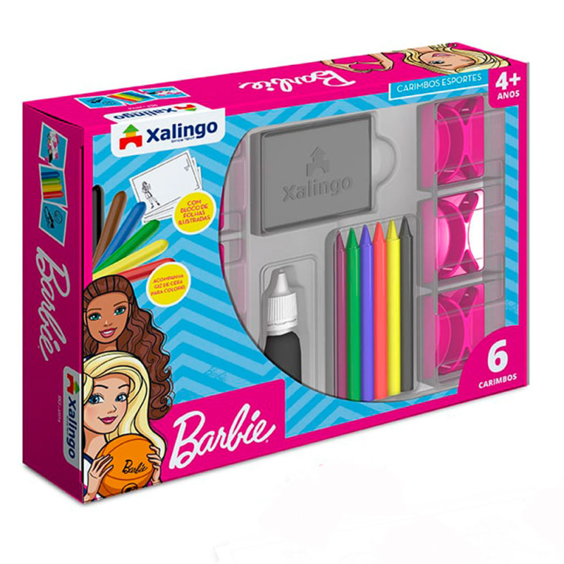 Box De Atividade Barbie Jogo De Cartas Pra Colorir Giz Cera