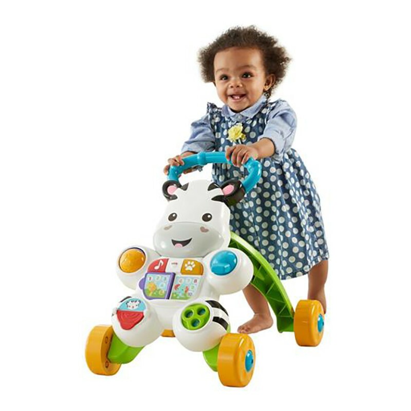 Andador Infantil - Apoiador Zebra com Luzes e Atividades - Fisher-Price