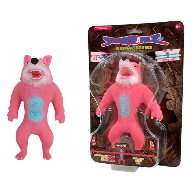 Figura que Estica - 14 cm - Stretchapalz Animal - Wolfu - Sunny Brinquedos