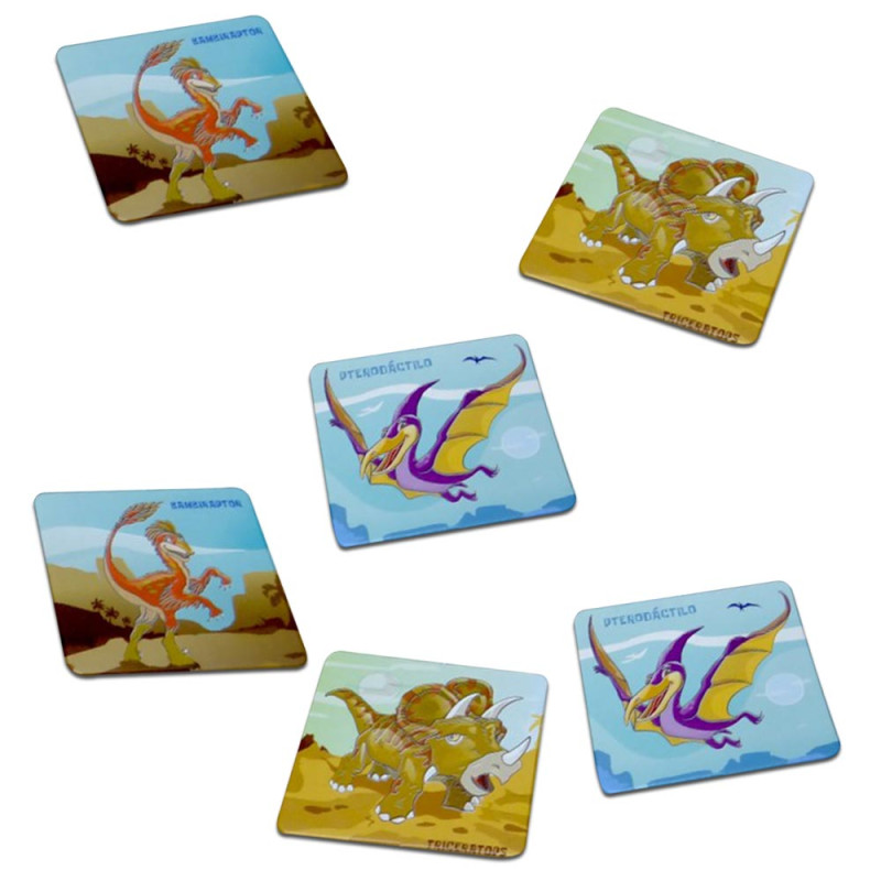 Jogo da memória Dinossauros 54 peças - Importados Lili