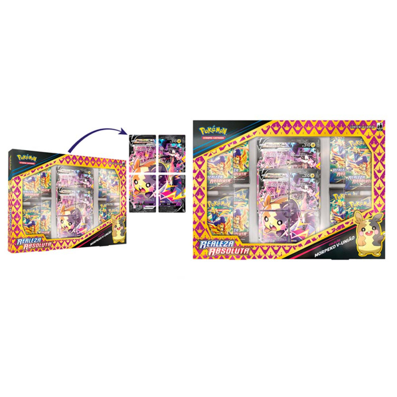 Jogo De Cartas Pokémon Box Coleção Morpeko V-União Novo - GAMES &  ELETRONICOS