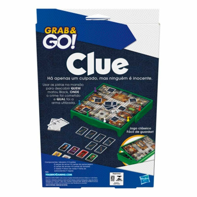 Jogo de Tabuleiro Portátil Grab and Go Clue Hasbro Gaming