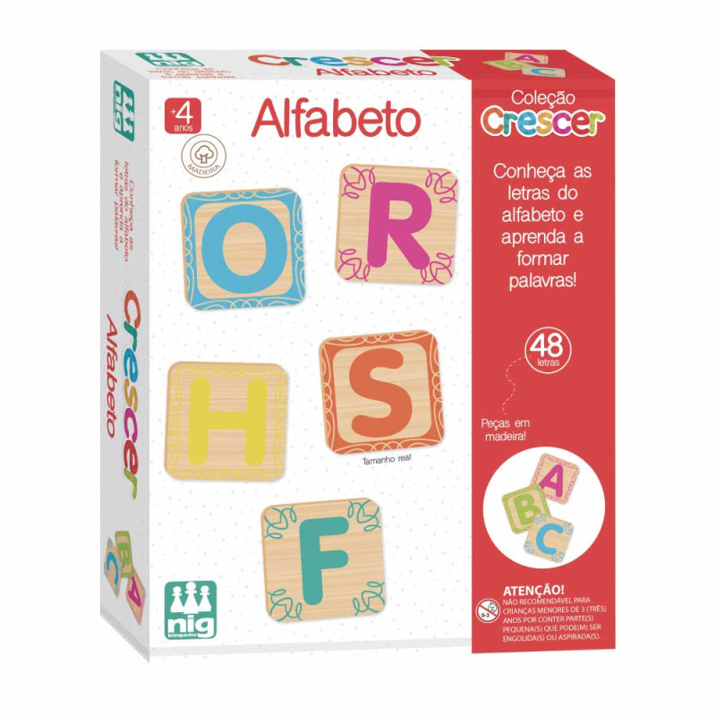 Jogo Educativo de Encaixe Alfabeto Brincando com as Letras - ENGENHA KIDS -  Produtos e acessórios para bebê