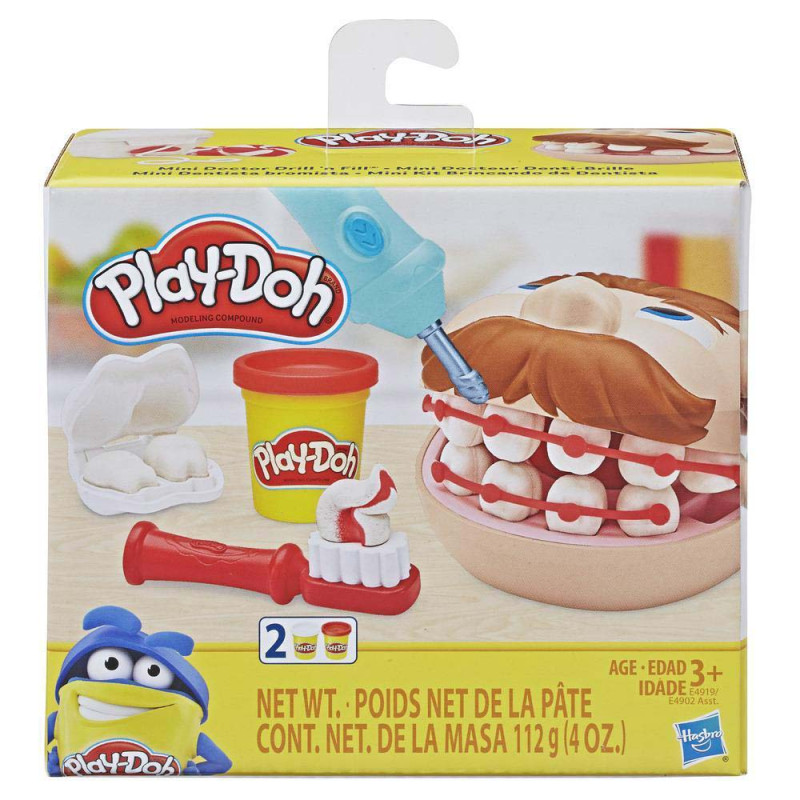 Massa de Modelar Play Doh Mini Kit Brincando de Dentista Hasbro