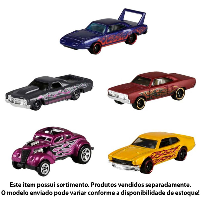 Carrinhos Hot Wheels Pacote Presente com 5 Carros - MATTEL