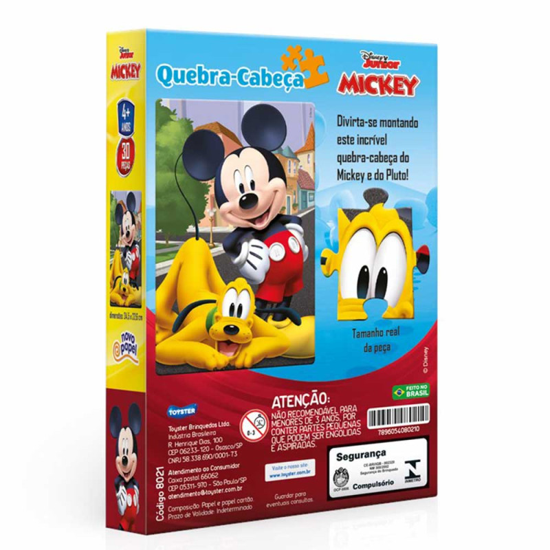 Quebra-Cabeça Mickey Disney Junior 60 peças Toyster em Promoção na  Americanas