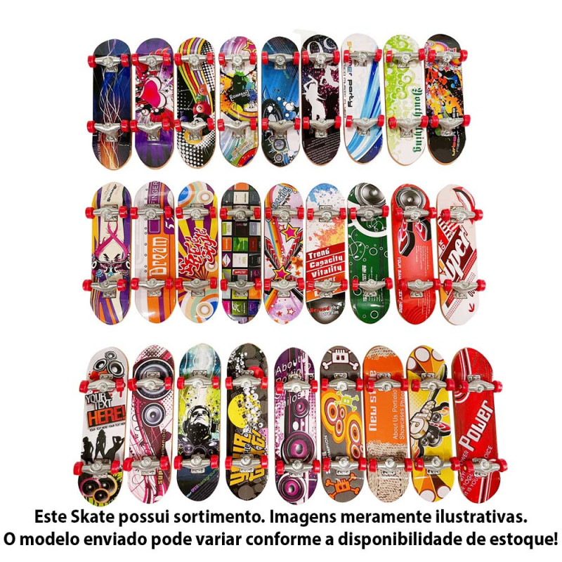 Skate de Dedo Tech Deck com 6 Skates - TRENDS Brinquedos