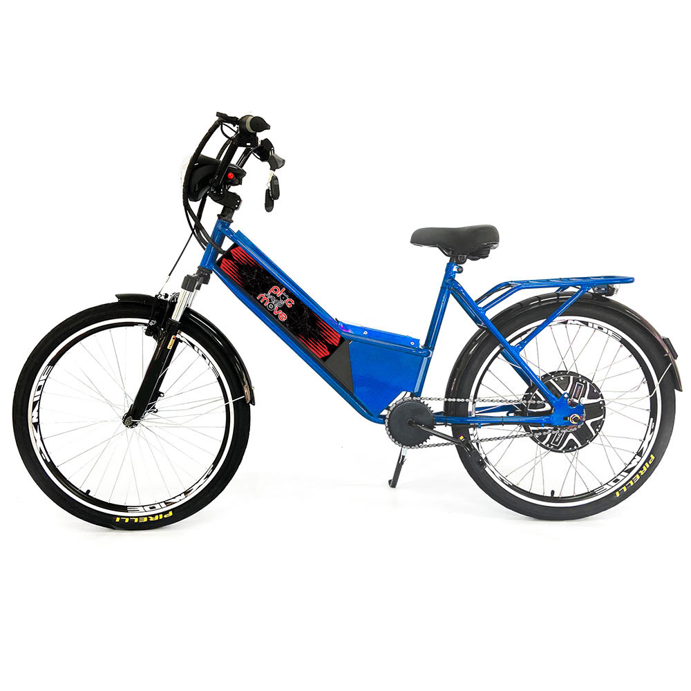 Bicicleta El trica Street PAM 800w 48v Azul Plug and Move