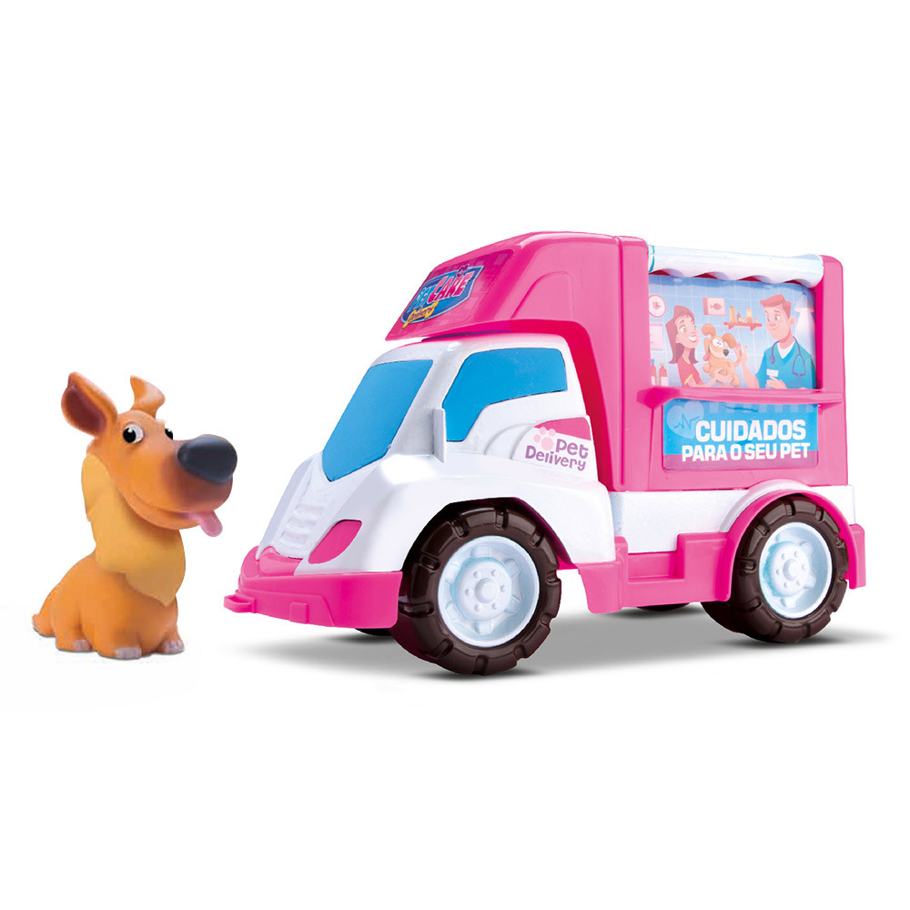 Carrinho de Brinquedo Petshop Pet Care Delivery Infantil - Shop Macrozao