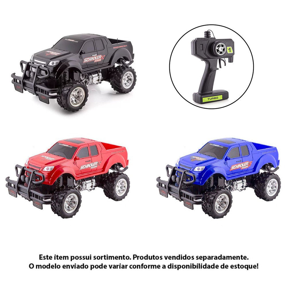 Carro Controle Remoto Monster Truck Recarregável - Polibrinq - Ideal  Presentes