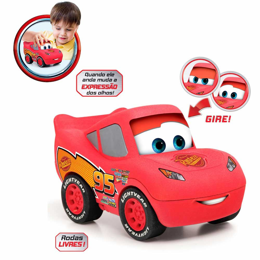 Carrinhos Mcqueen Mattel + Jogo da Memória Carros Disney - Mattel