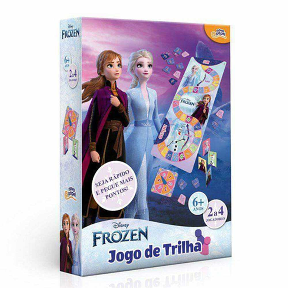 Jogo De Tabuleiro Vertical - Jogo Trilha - Disney - Frozen - 02  Participantes - Elka