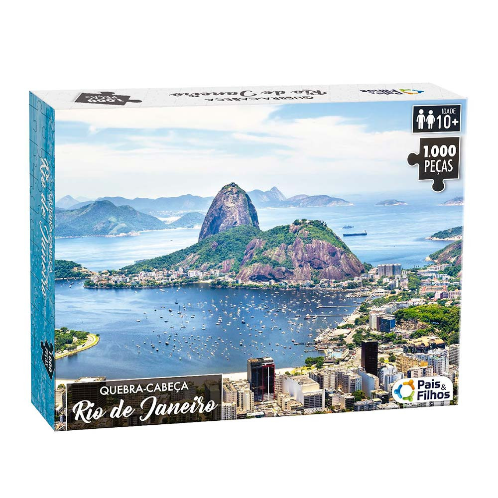 Quebra-Cabeça - 1000 Peças - Rio de Janeiro - Pais e Filhos