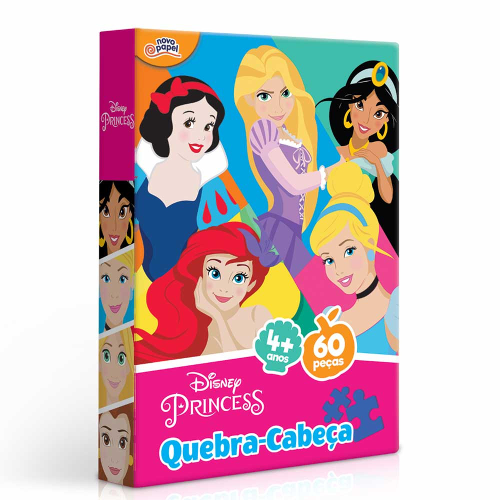 Princesas - Bela - Quebra-cabeça - 60 peças - Toyster Brinquedos