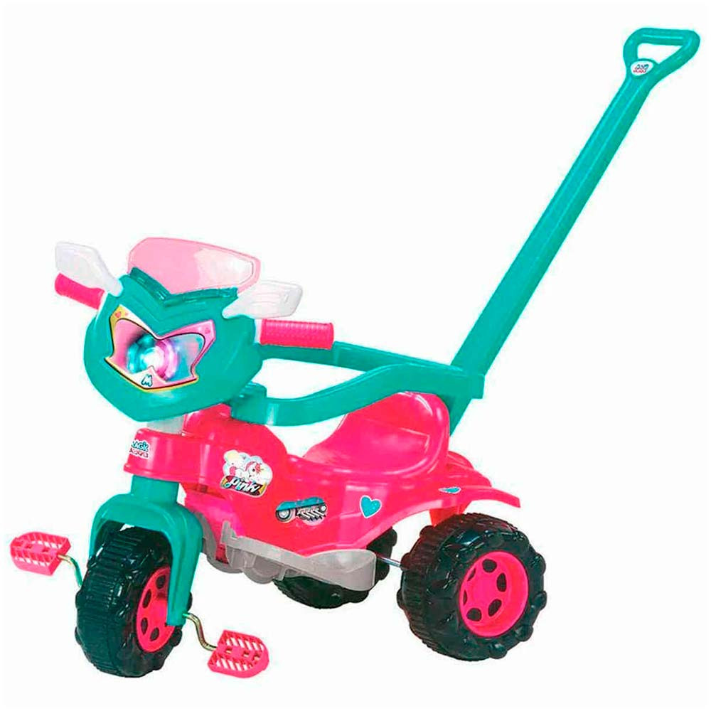 Triciclo Infantil Passeio e Pedal Tico Tico Uni Magic Toys