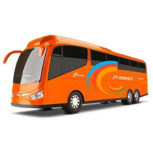 Ônibus Roda Livre - Viação Roma Bus Executive - Laranja - Roma