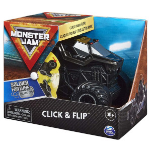 Carrinho - Monster Jam - Click & Flip - Soldier Fortune - Sunny Brinquedos