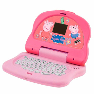 Laptop Infantil Eletrônico - Bilíngue - Peppa Pig - Rosa - Candide