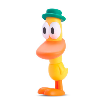 Boneco de Vinil - Turma do Pocoyo - Pato Amarelo - 15 cm - Cardoso Toys