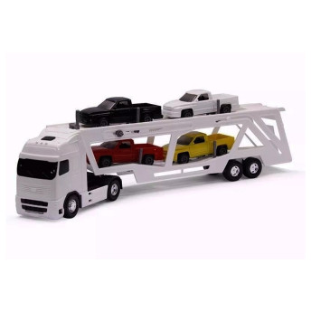 Caminhão Roda Livre - Voyager Cegonheira - Branco - Roma