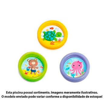 Piscina Infantil Inflável - Minha Primeira Piscina - Sortido - 17 litros - INTEX