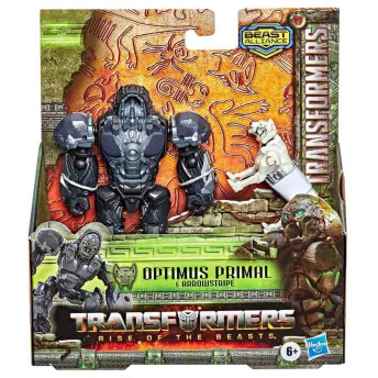 Boneco com Acessório - Transformers – Optimus Primal & Arrowstripe - Hasbro