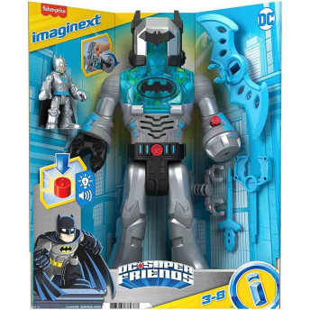 Boneco com Acessório - Super Amigos DC - Batman Cinza - Imaginext