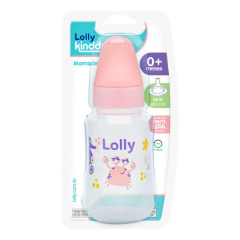 Mamadeira - 160ml - Oceano - Rosa - Lolly Kinddy