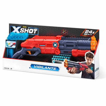 Lançador de Dardos - X-Shot - Vigilante Vermelho - 24 Dardos - Candide