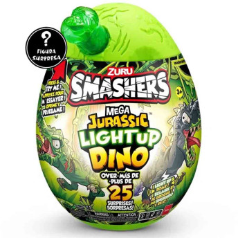 Figura Surpresa - Smashers - Mega Jurassic Light up Dino - 25 Surpresas - Fun Divirta-se