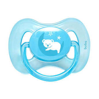 Chupeta - Silicone Ultra Soft - 0-6m - Comfort - Urso Azul - Buba