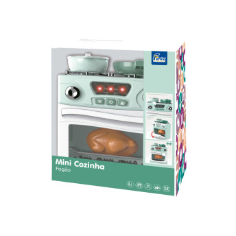 Fogãozinho Infantil com Acessórios - Mini Cozinha - Fogão - Fenix Brinquedos