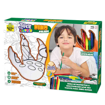 Tapete para Colorir Infantil - Dinossauro - Samba Toys