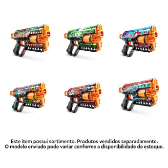 Lançador de Dardos - Xshot - Skins Griefer - Sortido - 12 Dardos - Candide