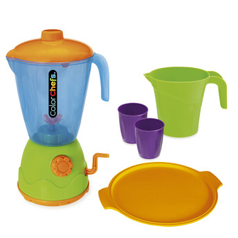 Kit Liquidificador Infantil com Utensílios - Color Chefs - Usual Brinquedos