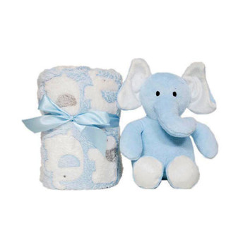 Manta Gift Elefantinho Azul - Buba