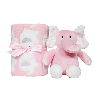 Manta Gift Elefantinho Rosa - Buba Toys